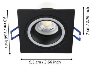 Corp de iluminat LED RGBW încastrat dimabil Eglo 900763 CAROSSO-Z 4,7W/230V negru