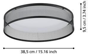 Plafonieră LED Eglo 900795 LUPPINERIA LED/20W/230V negru