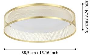 Plafonieră LED Eglo 900796 LUPPINERIA LED/20W/230V auriu