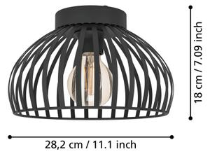 Plafonieră Eglo 900722 MOGANO 1xE27/40W/230V d. 28 cm
