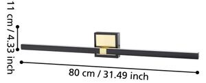 Aplică LED pentru baie Eglo 900929 PEGUERA LED/17,5W/230V IP44