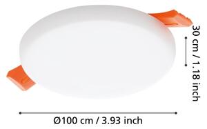 Corp de iluminat LED încastrat pentru baie Eglo 900963 RAPITA 5,5W/230V d. 10 cm IP65