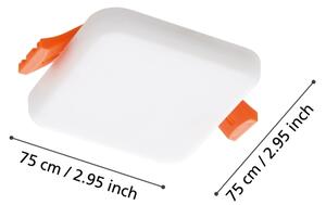 Corp de iluminat LED încastrat pentru baie Eglo 900966 RAPITA 4,5W/230V 7,5x7,5 cm IP65