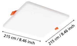 Corp de iluminat LED încastrat pentru baie Eglo 900969 RAPITA 18W/230V 21,5x21,5 cm IP65