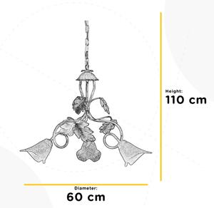 Lustră pe lanț ONLI MARILENA 3xE14/6W/230V