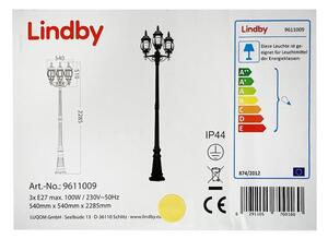 Lampă de exterior Lindby 3xE27/100W/230V IP44