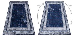 MIRO 51676.813 covor lavabil Cadru, grecesc, cadru anti-alunecare - albastru inchis