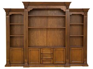 Bibliotecă lemn masiv Augustine, 262 × 40 × 244 cm