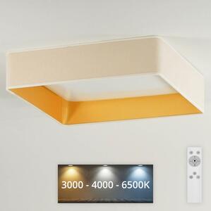 Plafonieră LED dimabilă Brilagi VELVET SQUARE LED/24W/230V crem + telecomandă