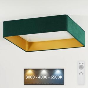 Plafonieră LED dimabilă Brilagi VELVET SQUARE LED/24W/230V verde + telecomandă