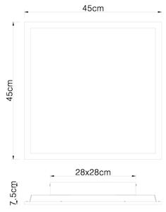 Globo 416080D2 - Plafonieră LED DORO LED/24W/230V