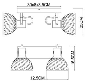 Spot MORI 2xE27/40W/230V Globo 54661-2