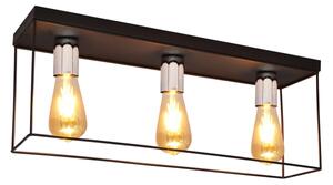 Plafonieră FINN 3xE27/15W/230V negru/crom