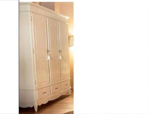 Dulap lemn masiv Casandra 3 usi 3 sertare, 175 × 60 × 216 cm