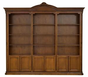 Bibliotecă lemn masiv Valerio, 262 × 40 × 244 cm