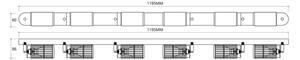 Spot VERTICAL 6xGU10/8W/230V negru
