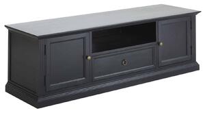Comodă TV lemn masiv gri Noir Antracit, 200 × 45 × 50 cm