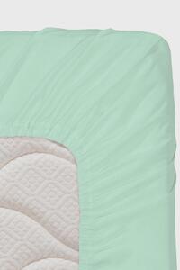 Cearșaf de pat cu elastic verde deschis verde-deschis