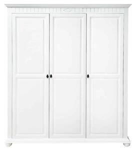 Dulap lemn masiv alb Natalie, 170 × 60 × 210 cm