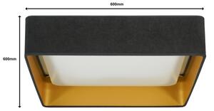 Plafonieră LED dimabilă Brilagi VELVET SQUARE LED/36W/230V Wi-Fi Tuya gri + telecomandă