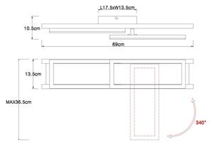 Plafonieră LED Globo 67266D ILLA LED/20W/230V