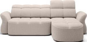 Colțar lemn masiv extensibil Beneth 301×185 cm Personalizabil - Dreapta, royal 18