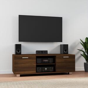 Comodă TV, stejar maro, 120x40,5x35 cm, lemn prelucrat
