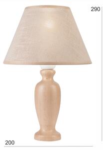 Lampă de masă AMFORA 1xE27/60W/230V bej/fag