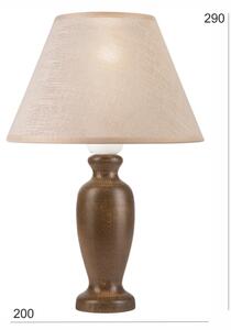 Lampă de masă AMFORA 1xE27/60W/230V maro închis/fag