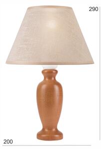 Lampă de masă AMFORA 1xE27/60W/230V maro/fag