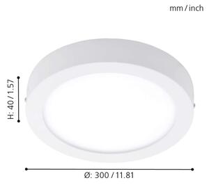 Eglo - Plafonieră LED RGBW compatibilă cu dimmer FUEVA-C LED/21W/230V
