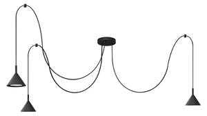 Lustră pe cablu ETNA LONG 3xGX53/10W/230V negru