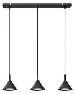 Lustră pe cablu ETNA 3xGX53/10W/230V negru
