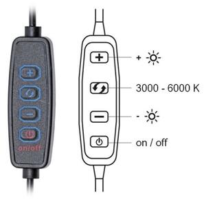 Lampă LED dimabilă de masă Ecolite LU13A-CR LIPA LED/10W/230V 3000-6000K negru
