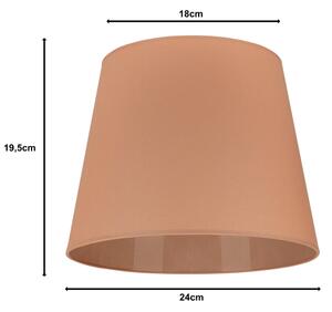 Duolla - Abajur pentru lampă de birou CLASSIC M E27 pr. 24 cm maro
