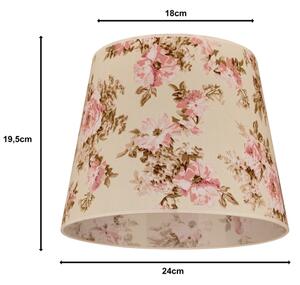 Duolla - Abajur pentru lampă de birou CLASSIC M E27 pr. 24 cm roz