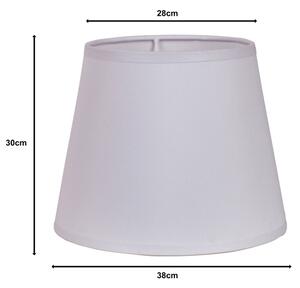 Duolla - Abajur pentru lampă de podea CLASSIC L E27 pr. 38 cm alb