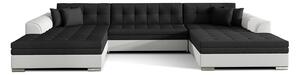 Colțar lemn masiv extensibil Vento Personalizabil, 359 × 165 × 87 cm - Inari 100 - Soft 17