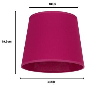 Duolla - Abajur pentru lampă de birou CLASSIC M E27 pr. 24 cm roz