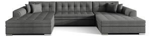 Colțar lemn masiv extensibil Vento Personalizabil, 359 × 165 × 87 cm - Sawana 05
