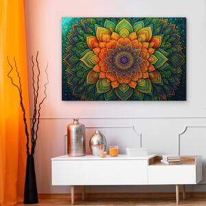 DUBLEZ | Tablou colorat - Mandala sufletului | Imprimare UV premium