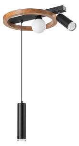 Lustră pe cablu OTIS 1xG9/5W/230V + 2xE27/15W/230V stejar