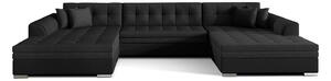 Colțar lemn masiv extensibil Vento Personalizabil, 359 × 165 × 87 cm - Inari 100 - Soft 11