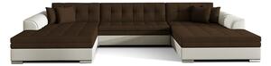 Colțar lemn masiv extensibil Vento Personalizabil, 359 × 165 × 87 cm - Sawana 16 - Soft 33