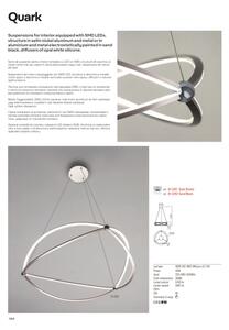Lustră LED dimabilă pe cablu Redo 01-2251 QUARK LED/43W/230V 3000K crom
