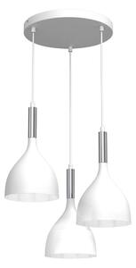 Lustră pe cablu NOAK 3xE27/60W/230V albă/aurie