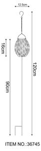 Corp de iluminat LED solar 3 în 1 Globo 36745 SOLAR LED/0,06W/3,2V 3000K IP44