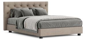 Pat tapițat New York cu saltea, 120/140/160/180 cm - 120x200