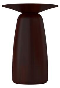Noptieră lemn masiv Visby 44 cm Ø32 5 cm - Taupe închis