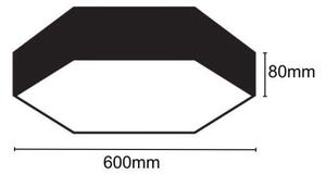 Plafonieră LED/40W/230V 4000K d. 60 cm